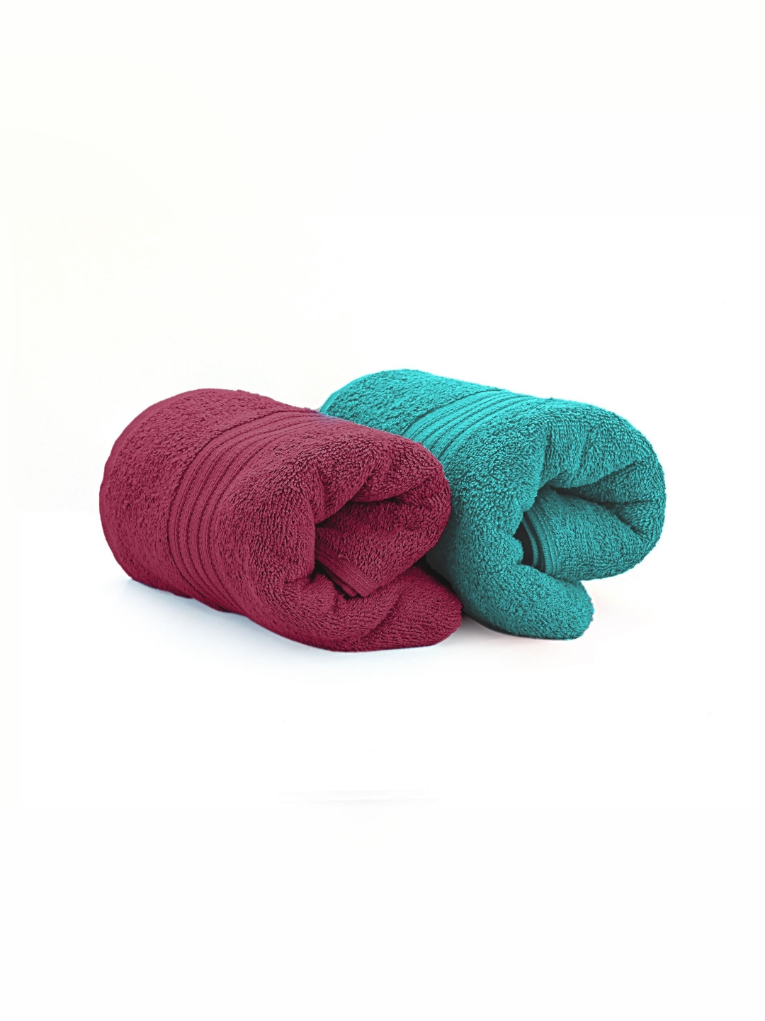 The Happy Pod 2 Piece Turquoise High Absorbent 100% Cotton Bath Towels 380 GSM