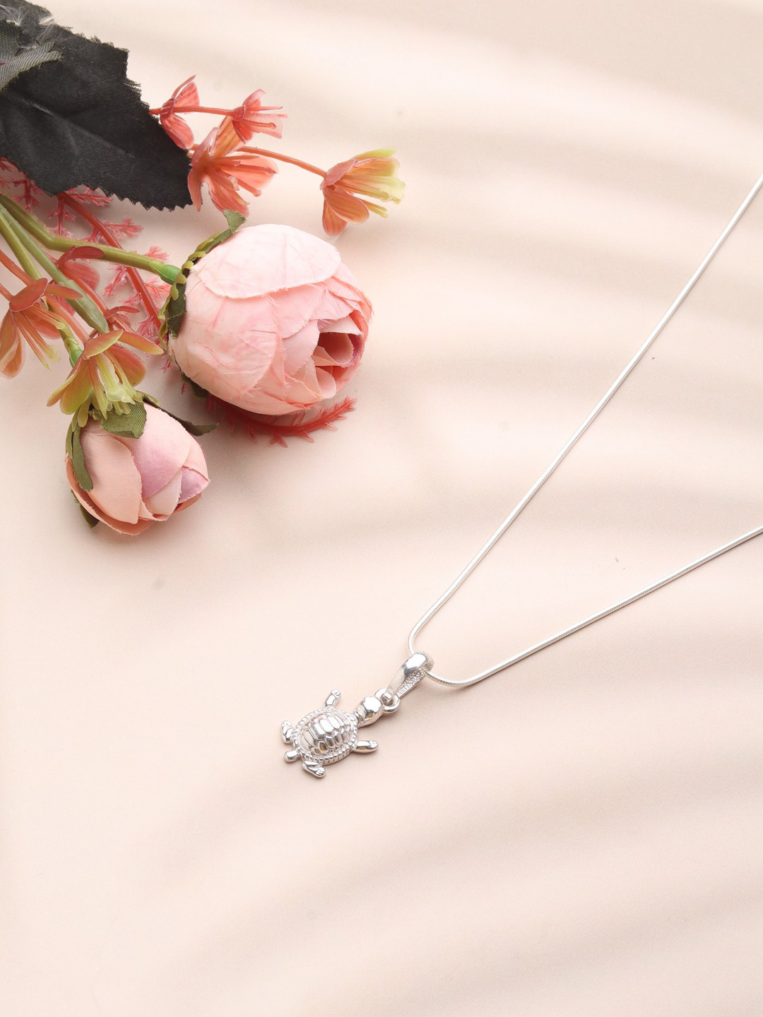 Metronaut 92.5 Sterling Silver Animal Shaped Tortoise Pendant