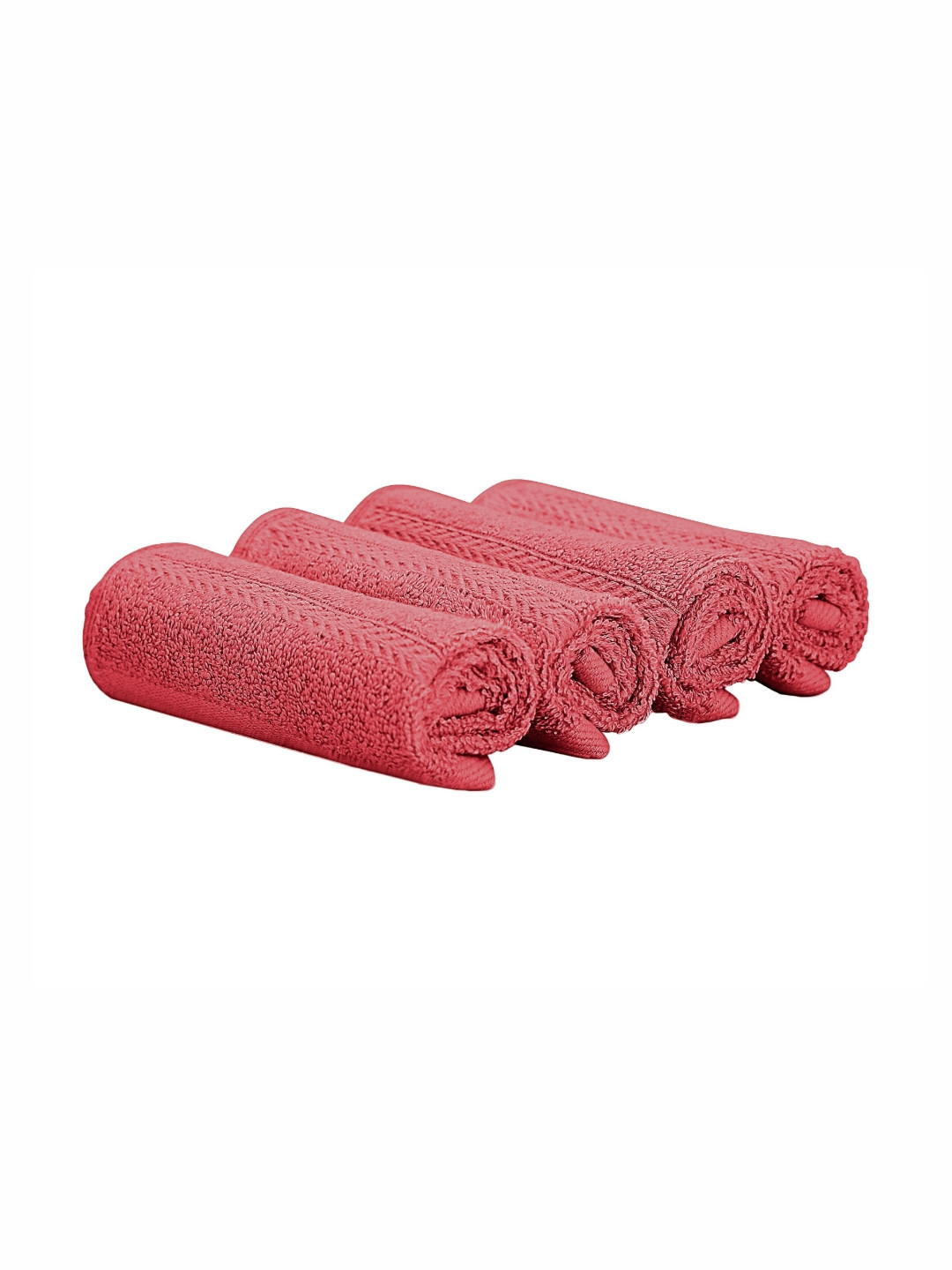 The Happy Pod 4 Piece Rose 530 GSM High Absorbent Bamboo Cotton Face Towels