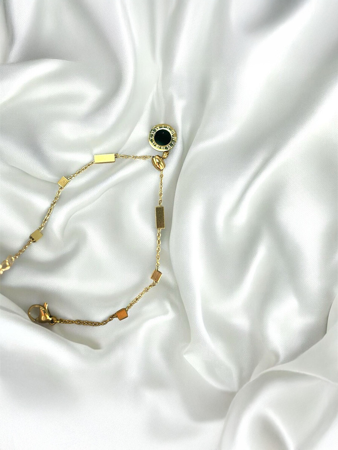 ELEGANCE Women Gold-Plated Charm Bracelet