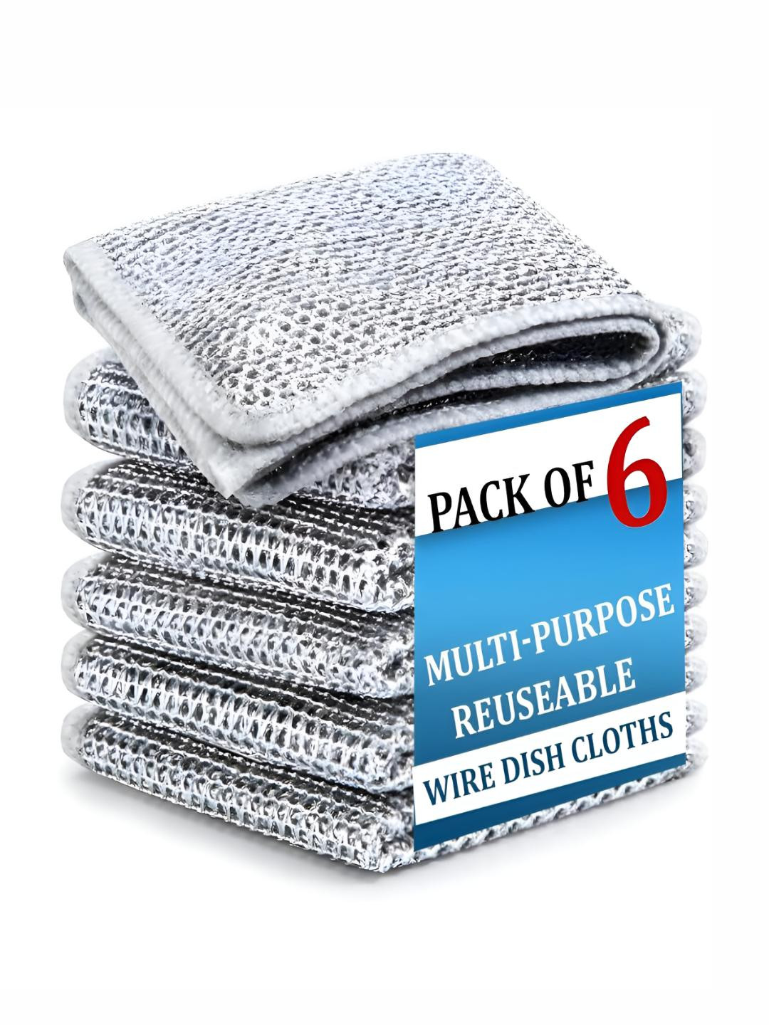 DALUCI Silver-Toned 2025 Solid Other Gloves And Chef Cap Cleaning Cloth