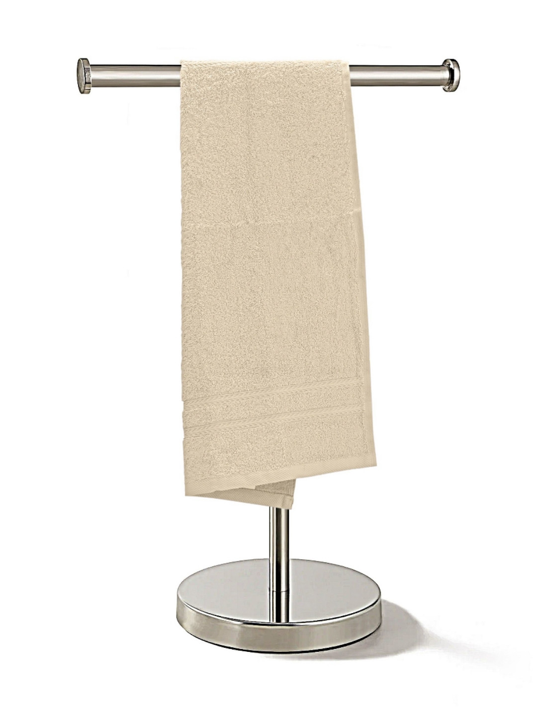 The Happy Pod 2 Piece Sand Colour 530 GSM High Absorbent Bamboo Cotton Hand Towels