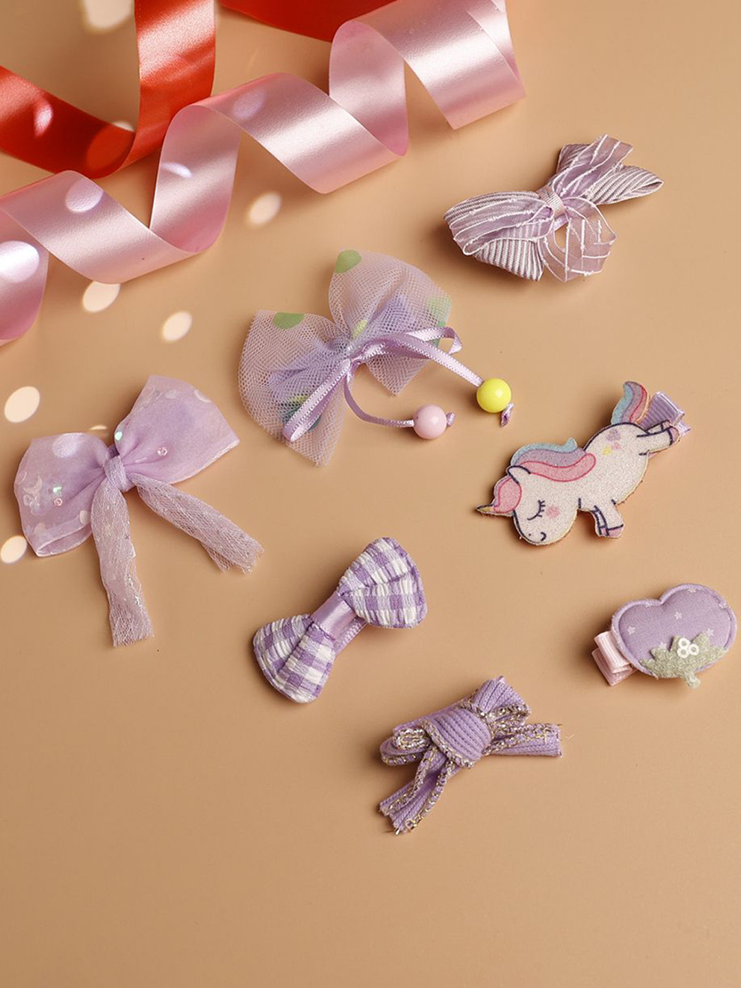 Jewelz Girls Set of 7 Alligator Hair Clip