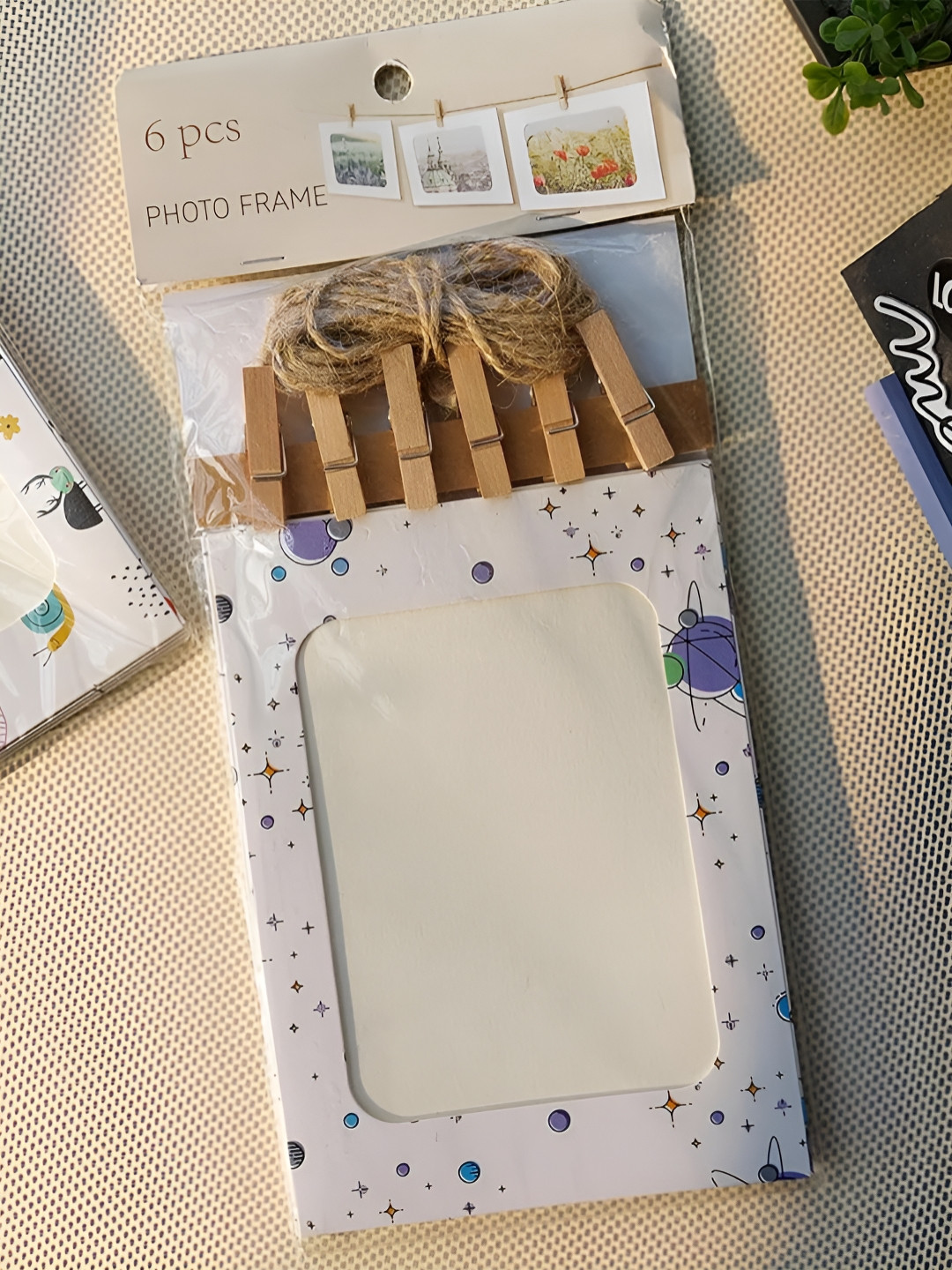Art Street Blue & White 6 Pieces Paper Wall Photo Frames