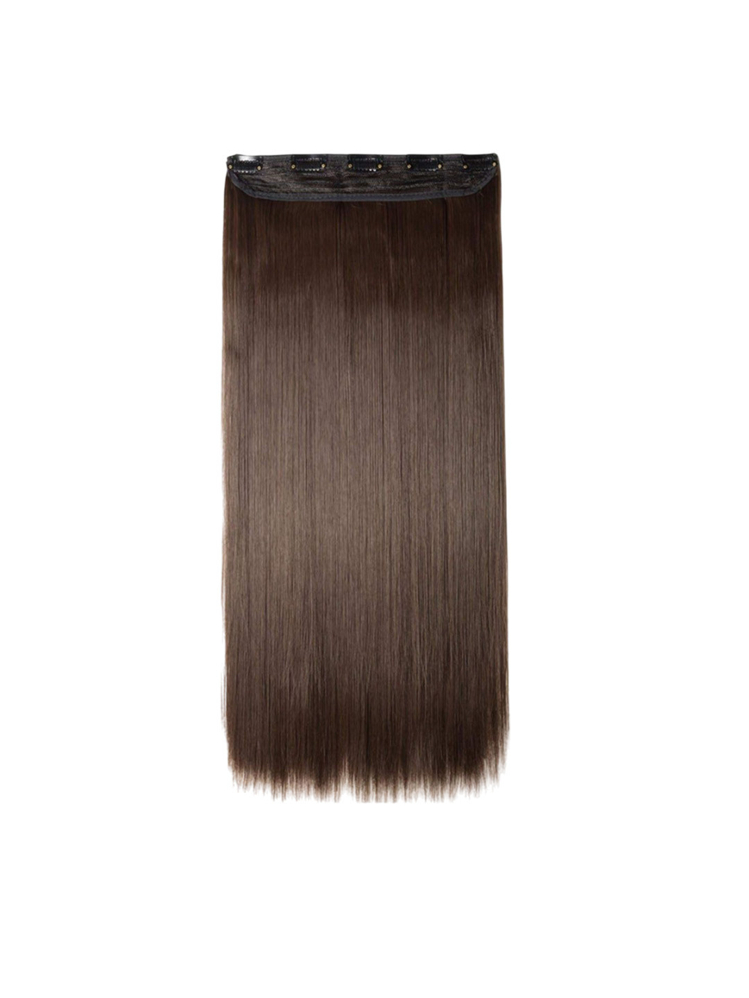 GADINFASHION Clip In Straight Toupee Hair Extension - Brown - 26 Inch
