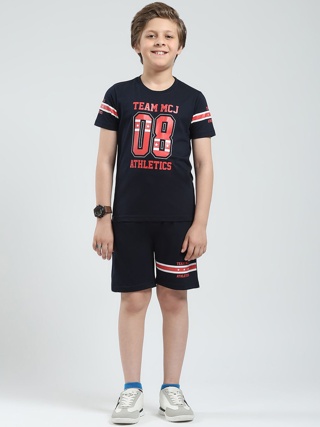 Monte Carlo Boys Printed T-shirt with Shorts