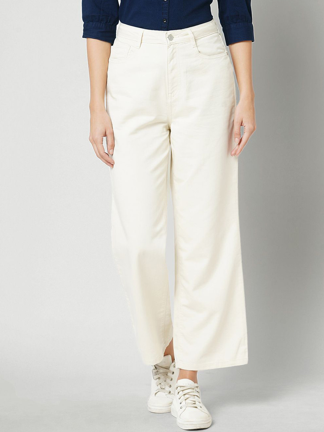 Kraus Jeans Women Wide Leg High-Rise Crop Jeans