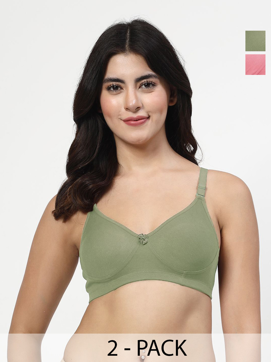 LILY Axela Women Pack Of 2 Full Coverage T-shirt Bra