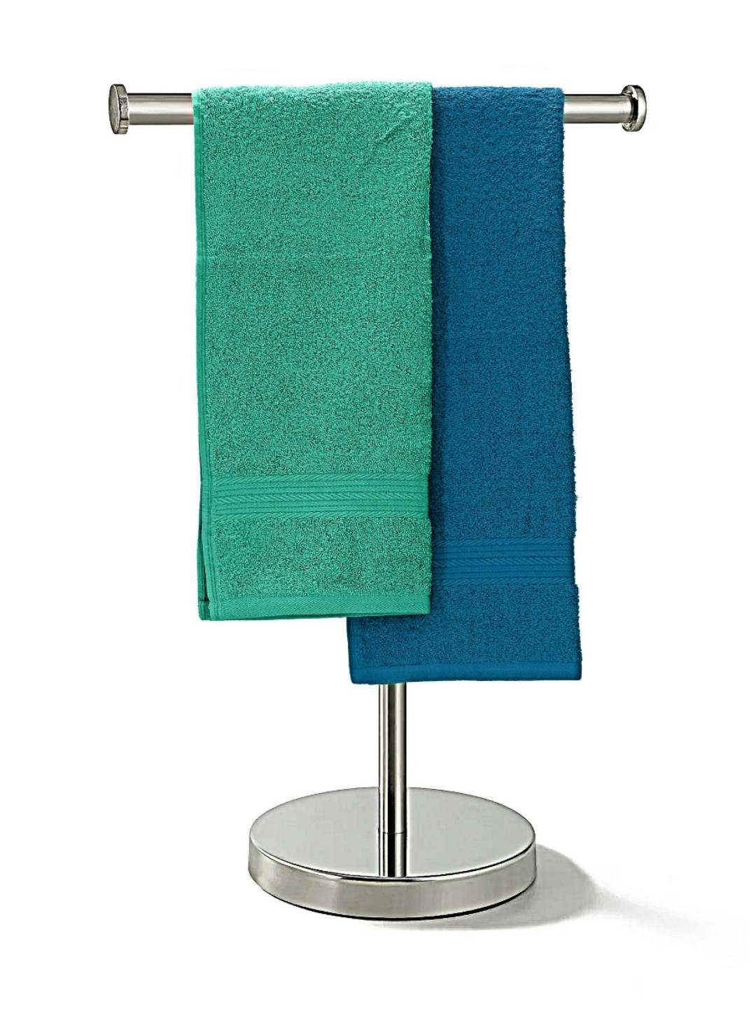 The Happy Pod 4 Piece Blue & Green 500 GSM High Absorbent 100% Cotton Hand Towels