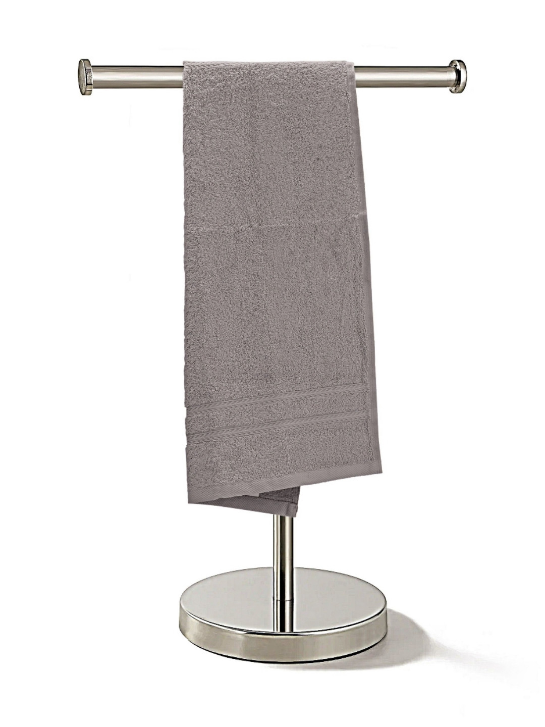 The Happy Pod 2 Piece Grey 530 GSM High Absorbent Bamboo Cotton Hand Towels