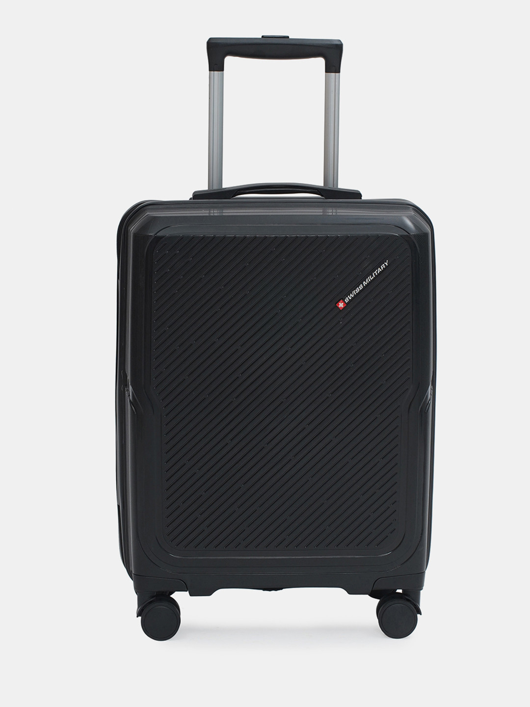 SWISS MILITARY Calvin Hard Sided 360 Rotating Wheels Luggage Trolley Suitcase