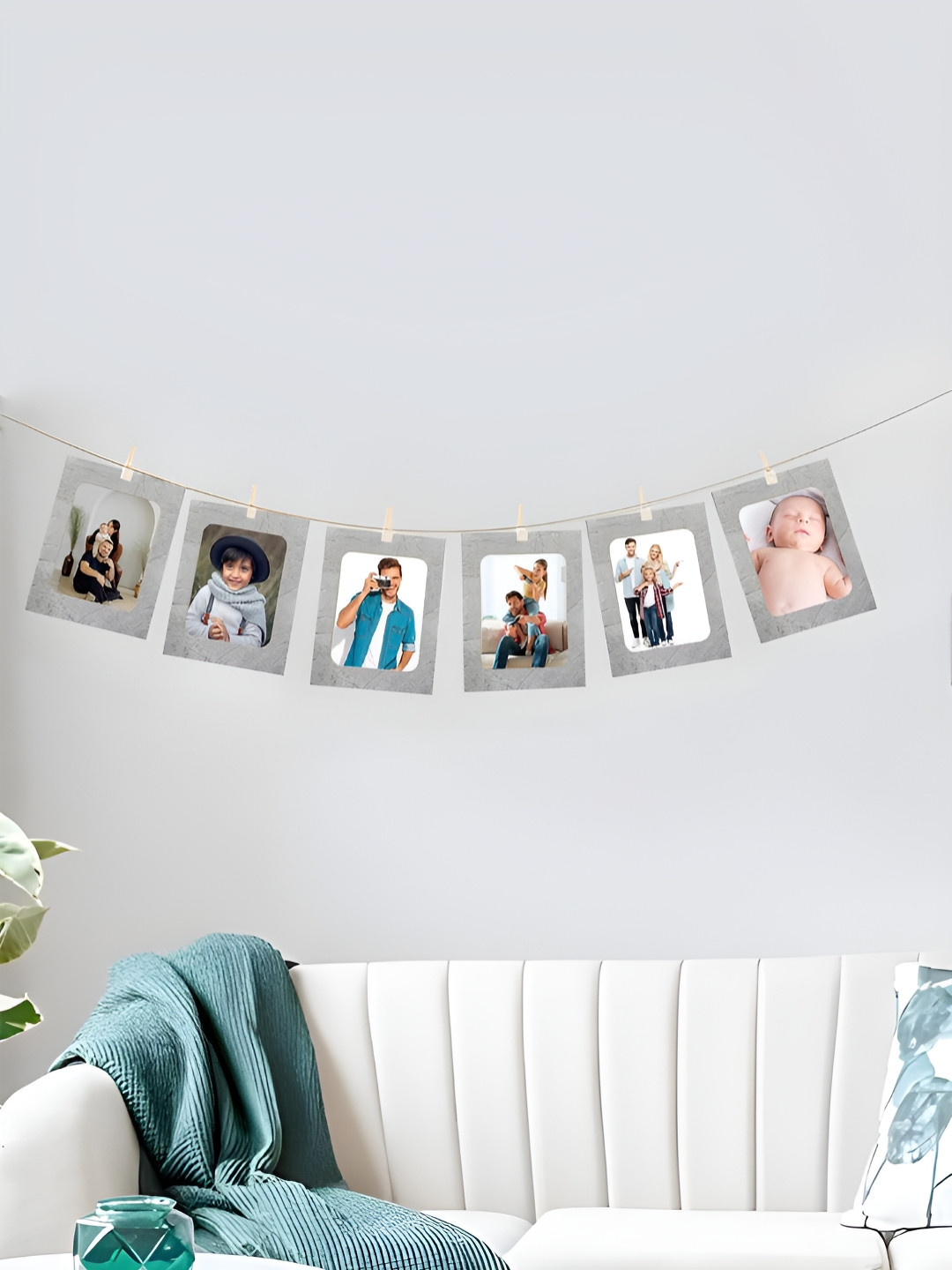 Art Street Grey & White 6 Pieces Paper Wall Photo Frames