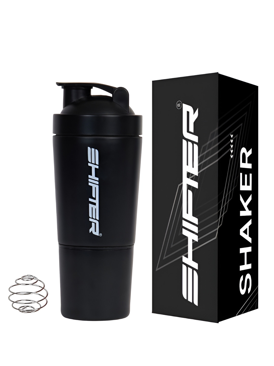 SHIFTER Black Single Stainless Steel Solid Single Wall Vacuum Water Bottle