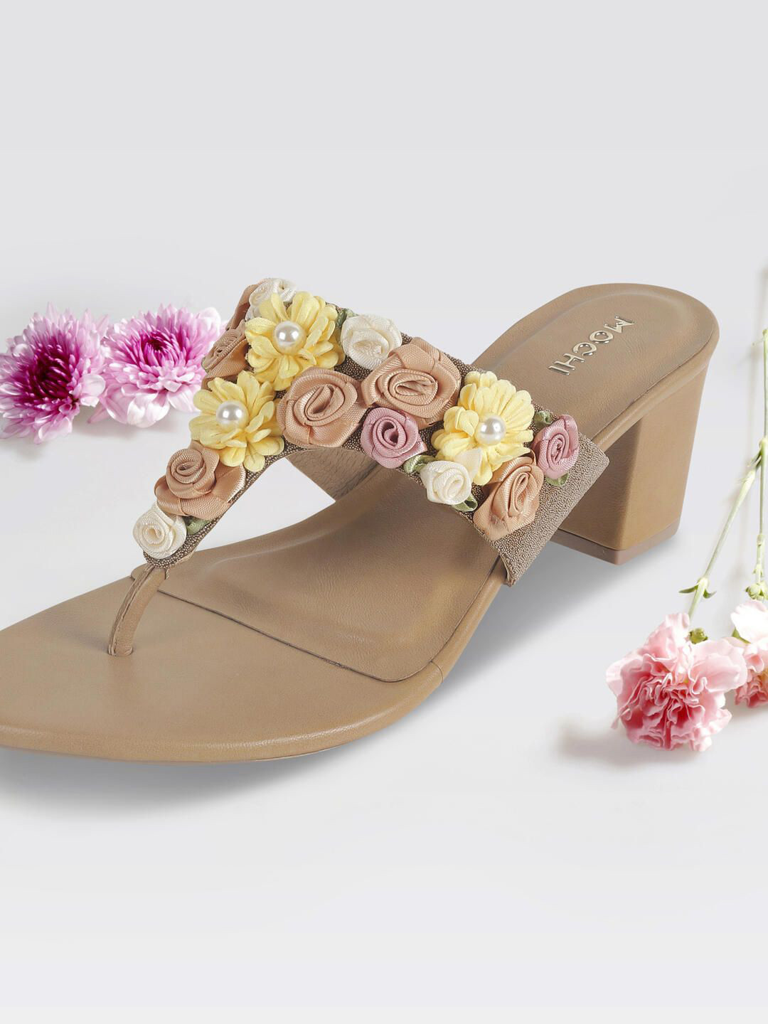 Mochi Block Heel Pointed Toe Heels