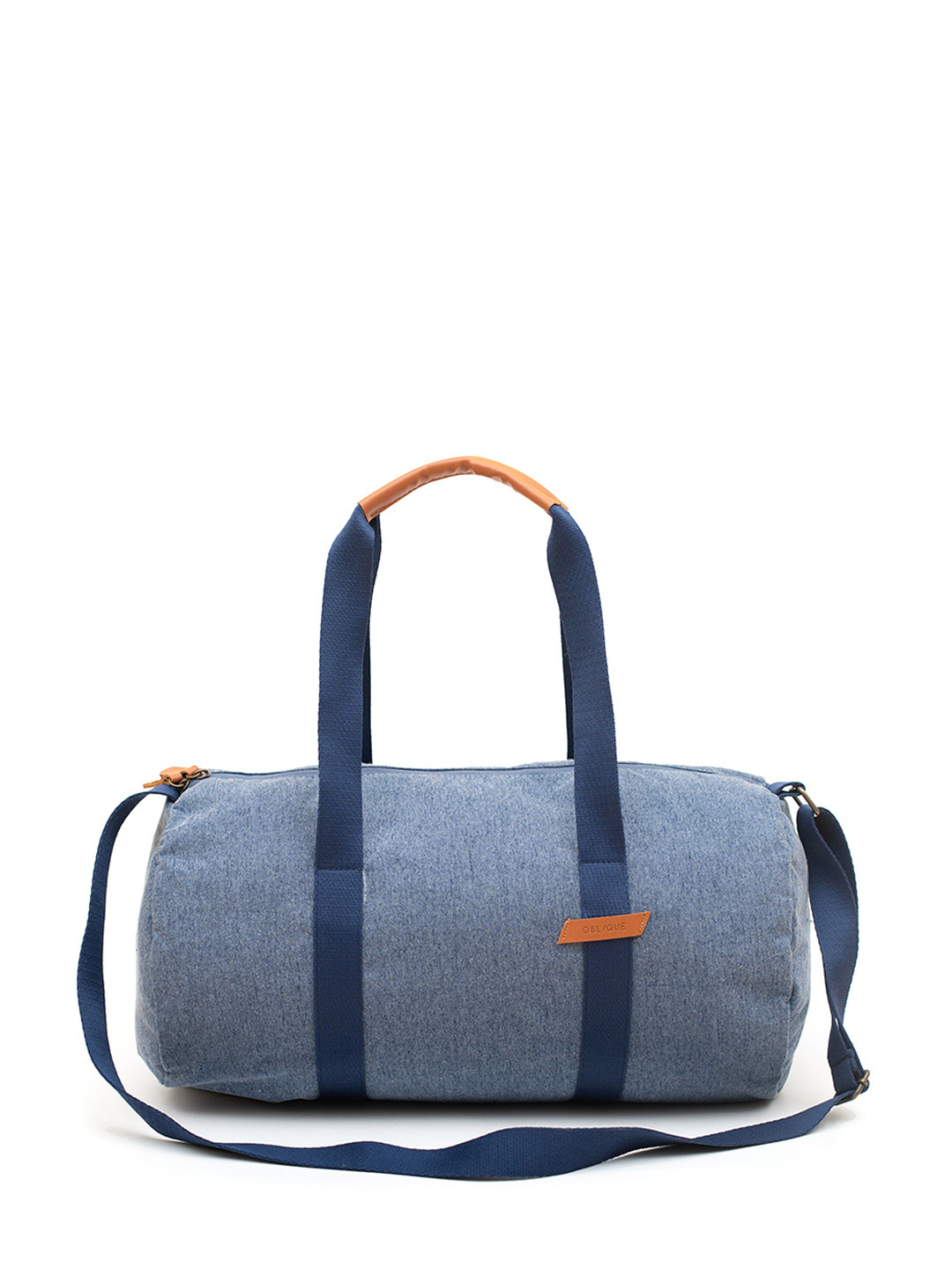 Oblique Large Sports Or Gym Duffel Bag With Shoulder Straps