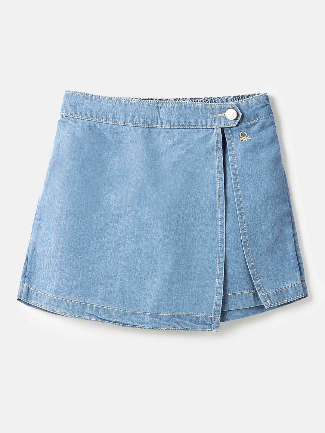 United Colors of Benetton Girls Mini Front Slit Skorts