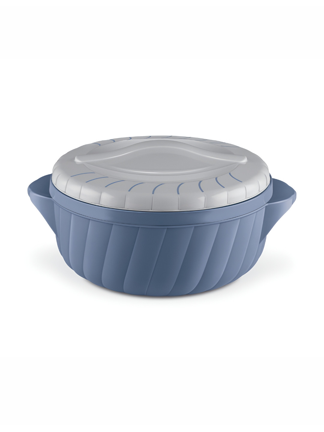 Milton Stone Blue Flora 1500 Insulated Inner Steel Casserole 2.1 L
