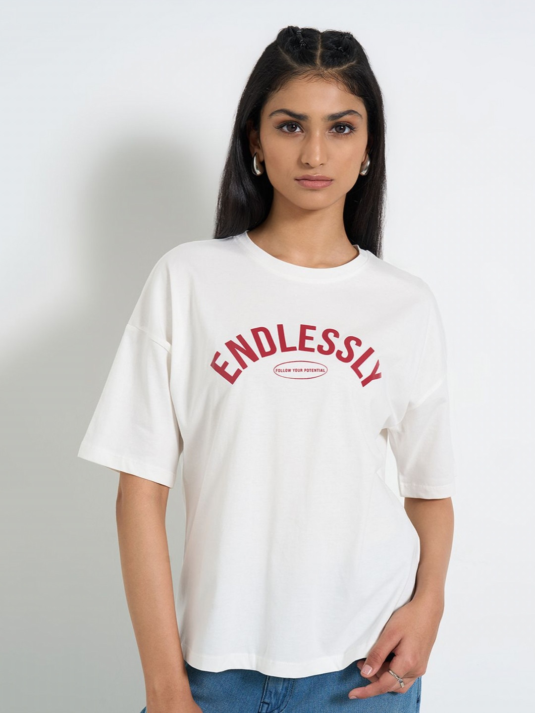 SF JEANS by Pantaloons Women Printed T-shirt