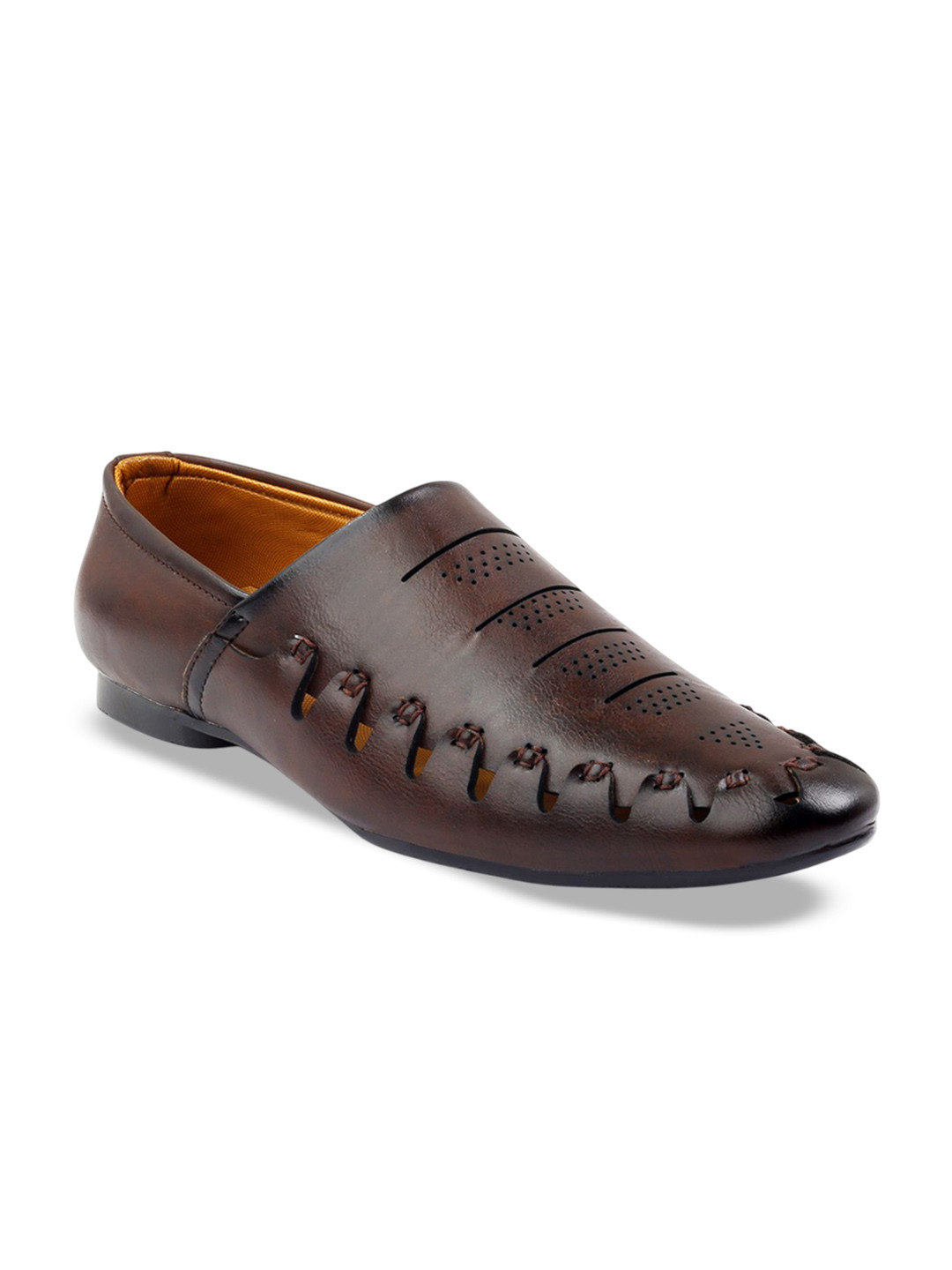 JK Port Men Pointed Toe Slip On Mojaris