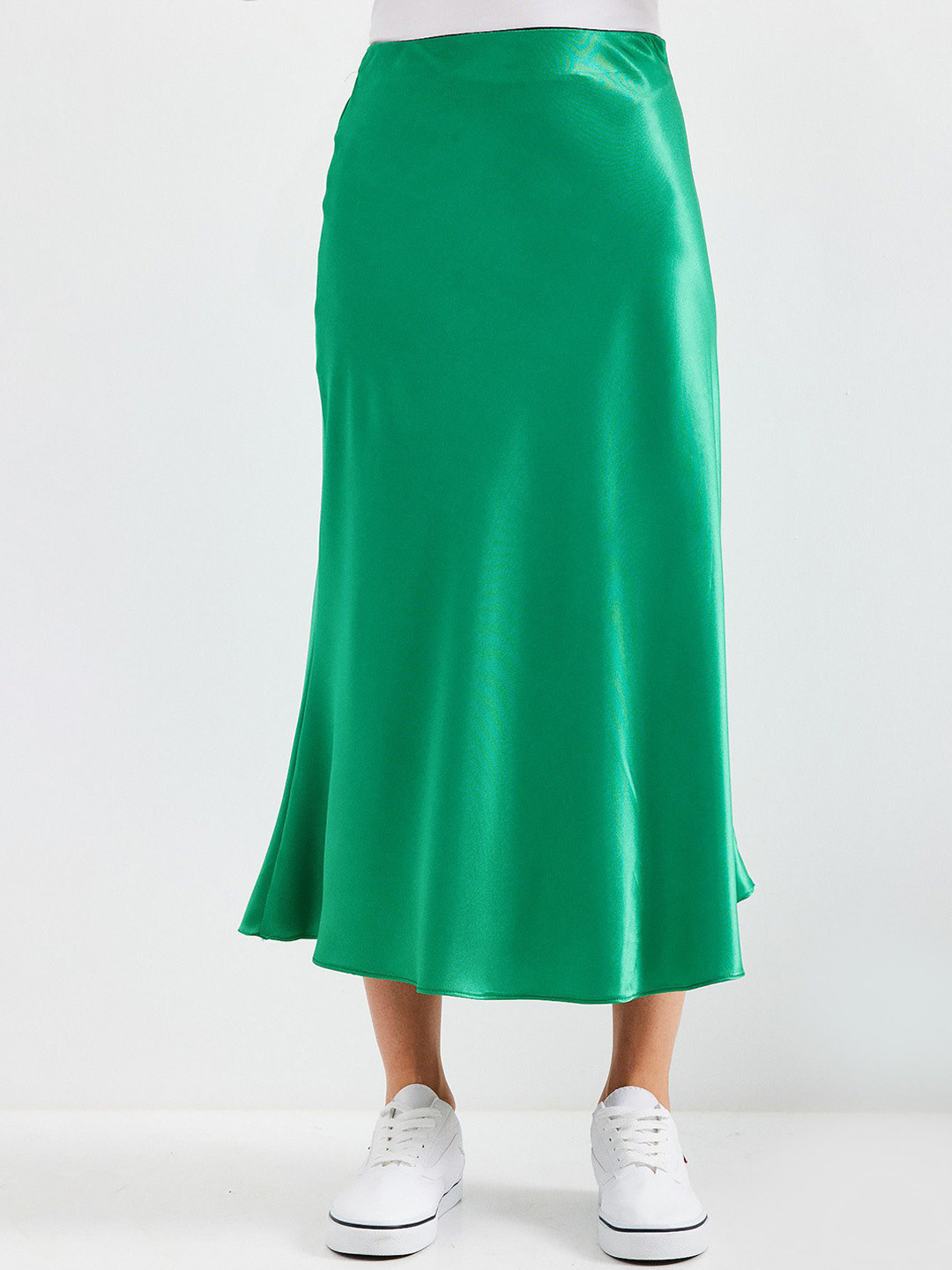 BIGDART Women Flared Midi A-Line Skirt