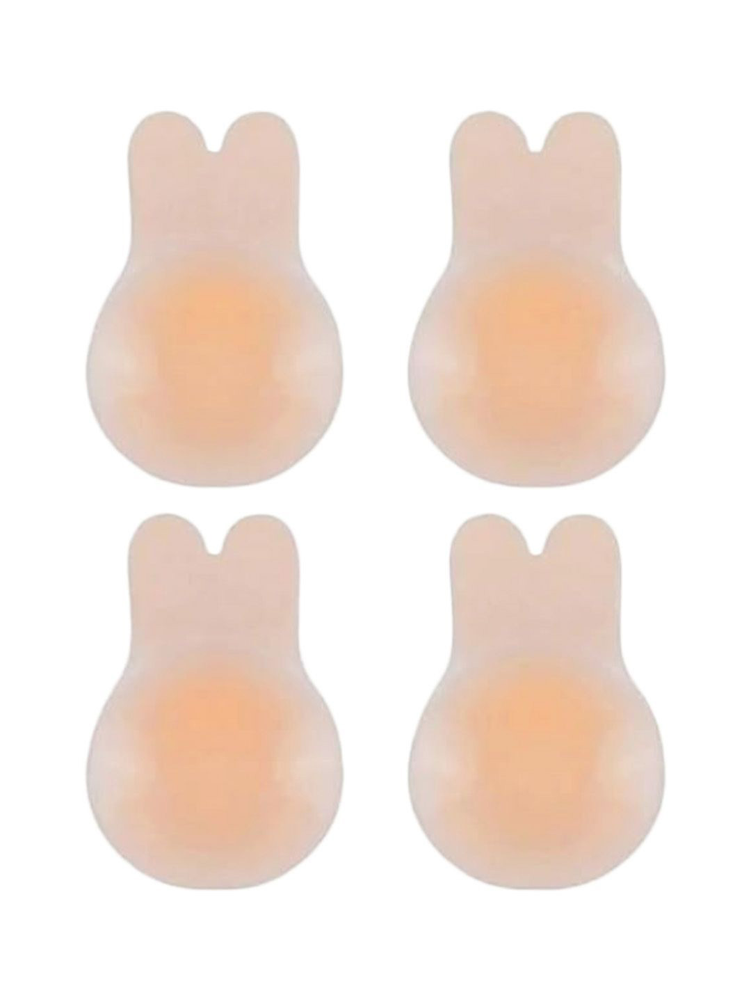 SECRETS BY ZEROKAATA Pack of 2 Reusable Rabbit Push-Up Breast-Lift Stick-On Nipple Covers