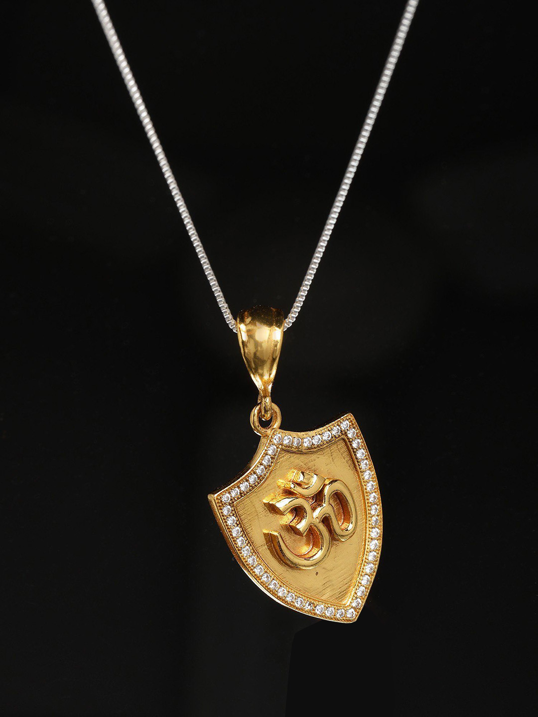 Exotic India Brass Om Pendant Religious Jewellery