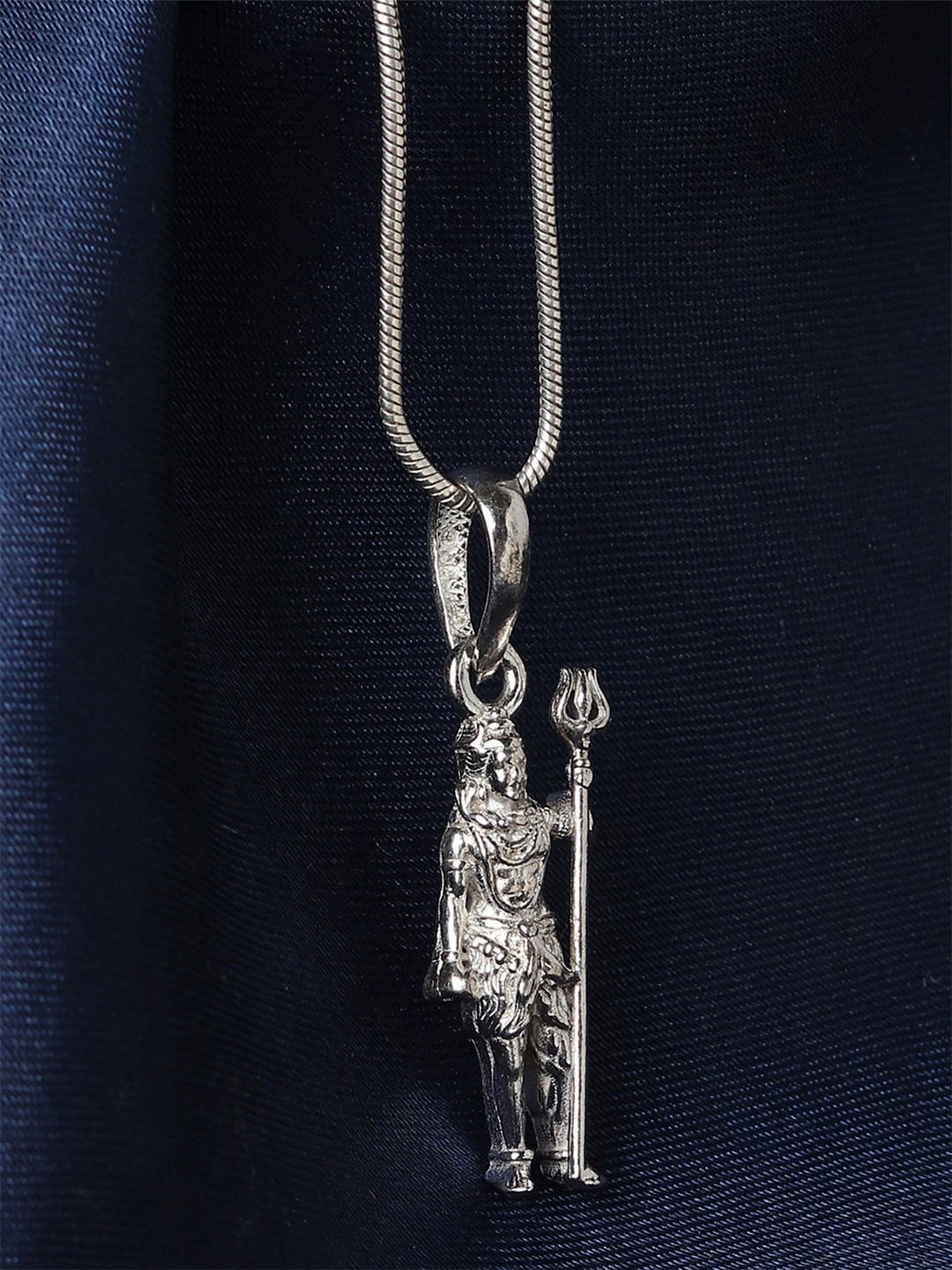 Metronaut Men 925 Sterling Silver God Shiva Ji Pendant