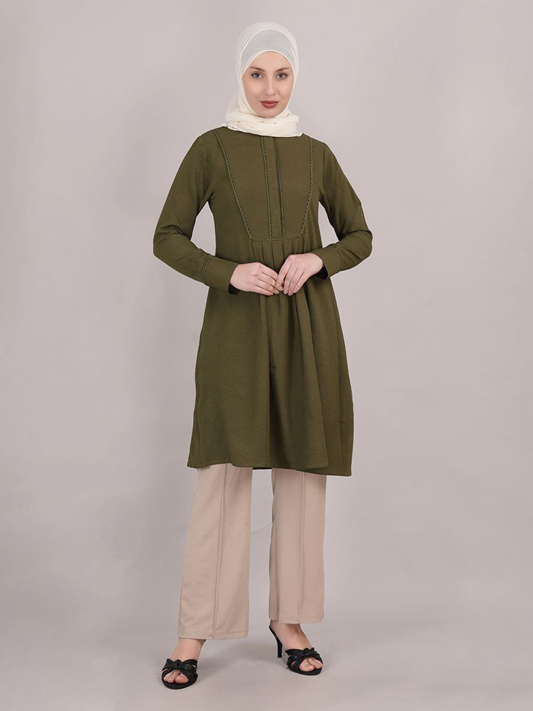 IDH LondonS Women olive Longline Maxi Top