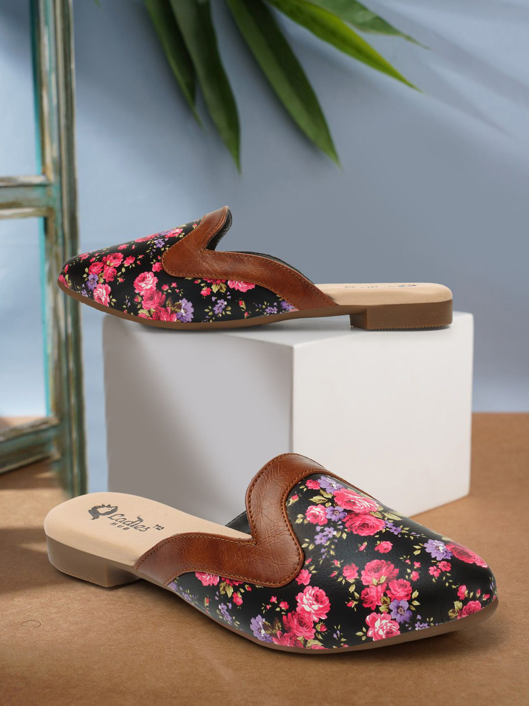 Ladies Hub Women Printed Mules