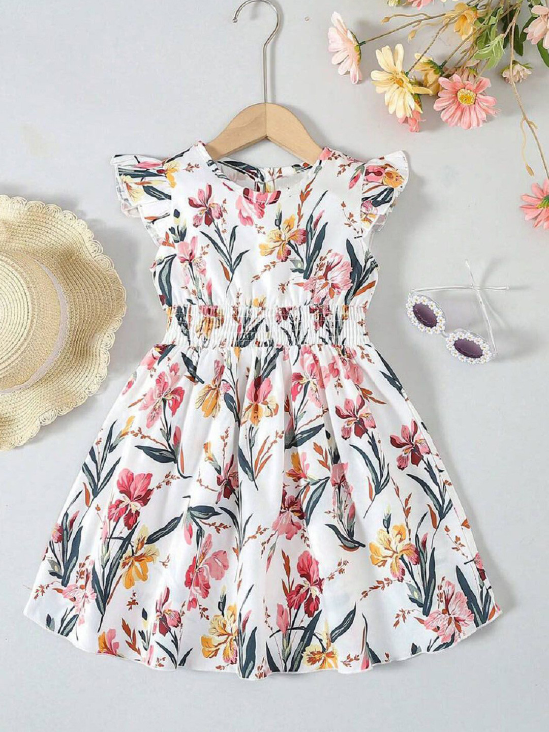 BAESD Floral Print Fit & Flare Dress