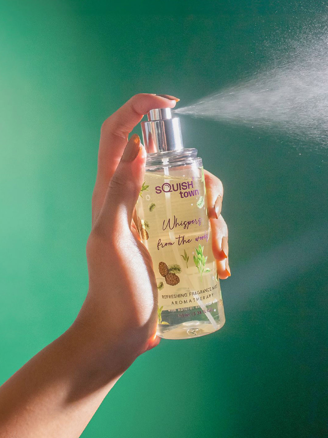 Squish town Whispers From The Woods Aromatherapy Fragrance Mist- 100 ml