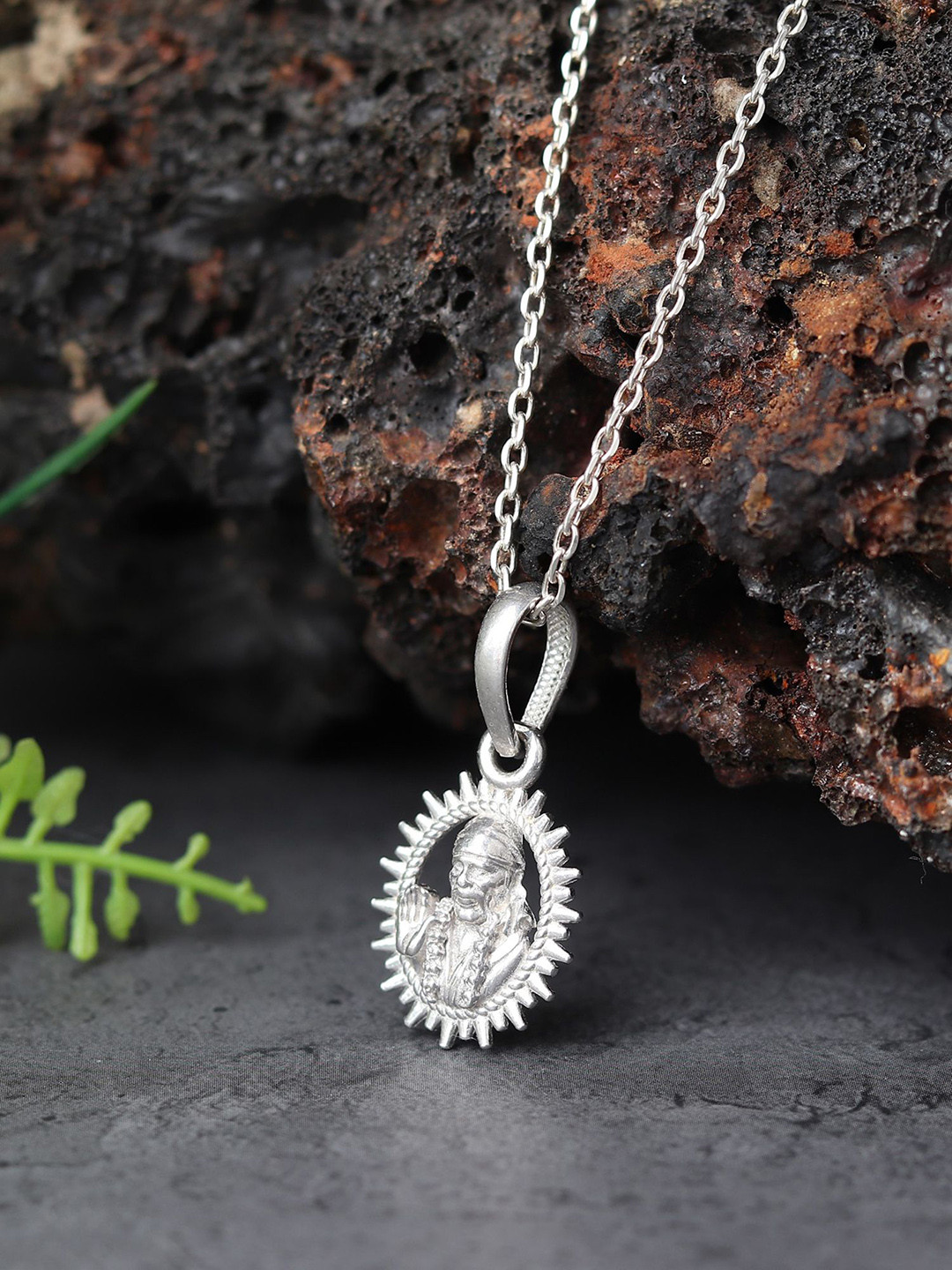 Metronaut 925 Sterling Silver Sai Baba Ji Pendants