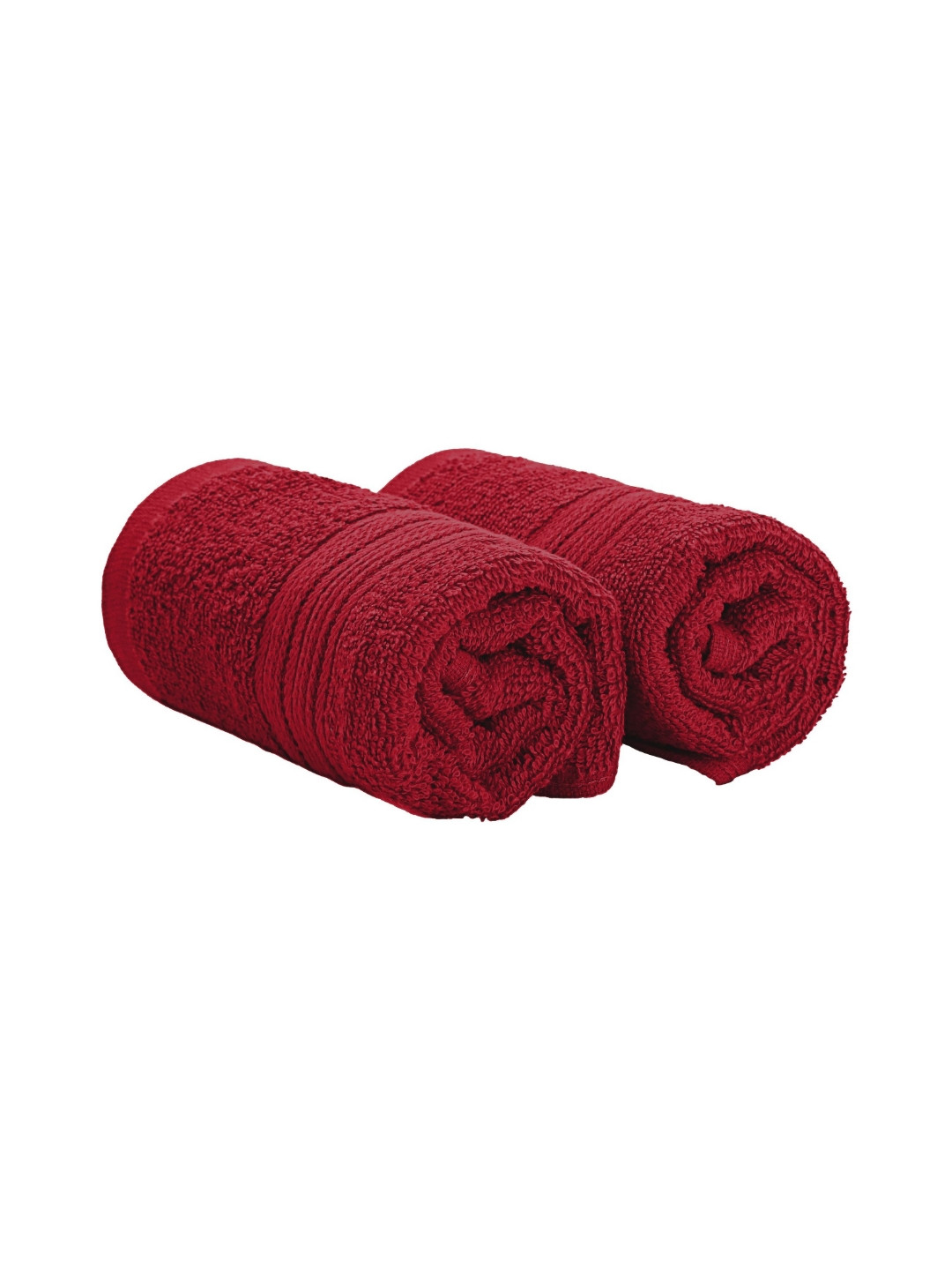 The Happy Pod 2 Piece Red 380 GSM High Absorbent 100% Cotton Hand Towels