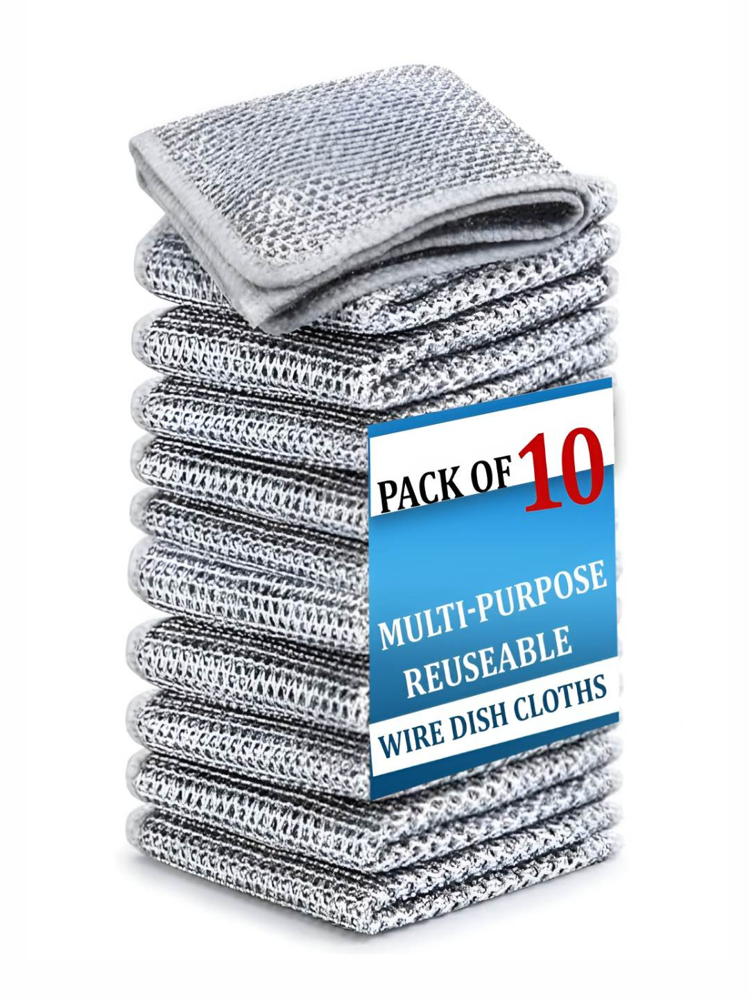 DALUCI Silver-Toned 2025 Solid Other Gloves And Chef Cap Cleaning Cloth