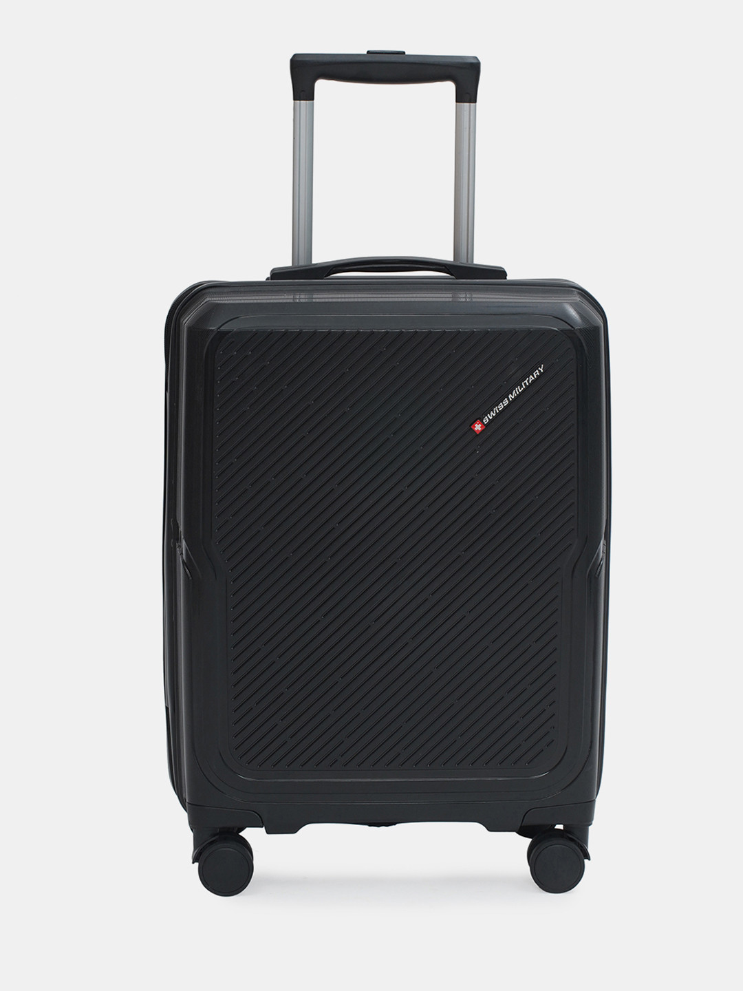 SWISS MILITARY Calvin Hard 360 Rotating Wheels Luggage Trolley Suitcase