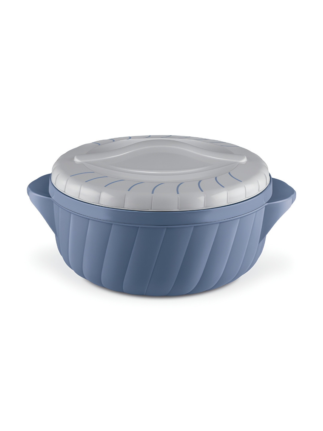 Milton Stone Blue Flora 2500 Insulated Inner Steel Casserole 2.35 L
