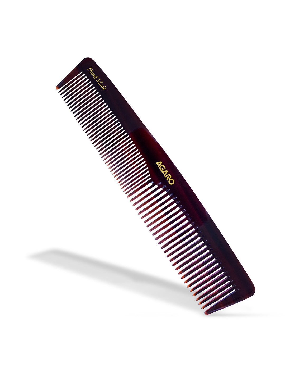 Agaro Hand Made Graduated Dressing Comb - Brown