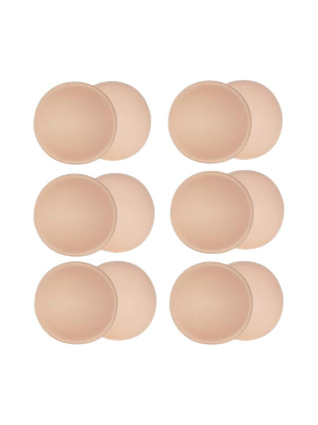SECRETS BY ZEROKAATA Pack of 6 Round Breast Enhancer Insert Bra Pads For Women