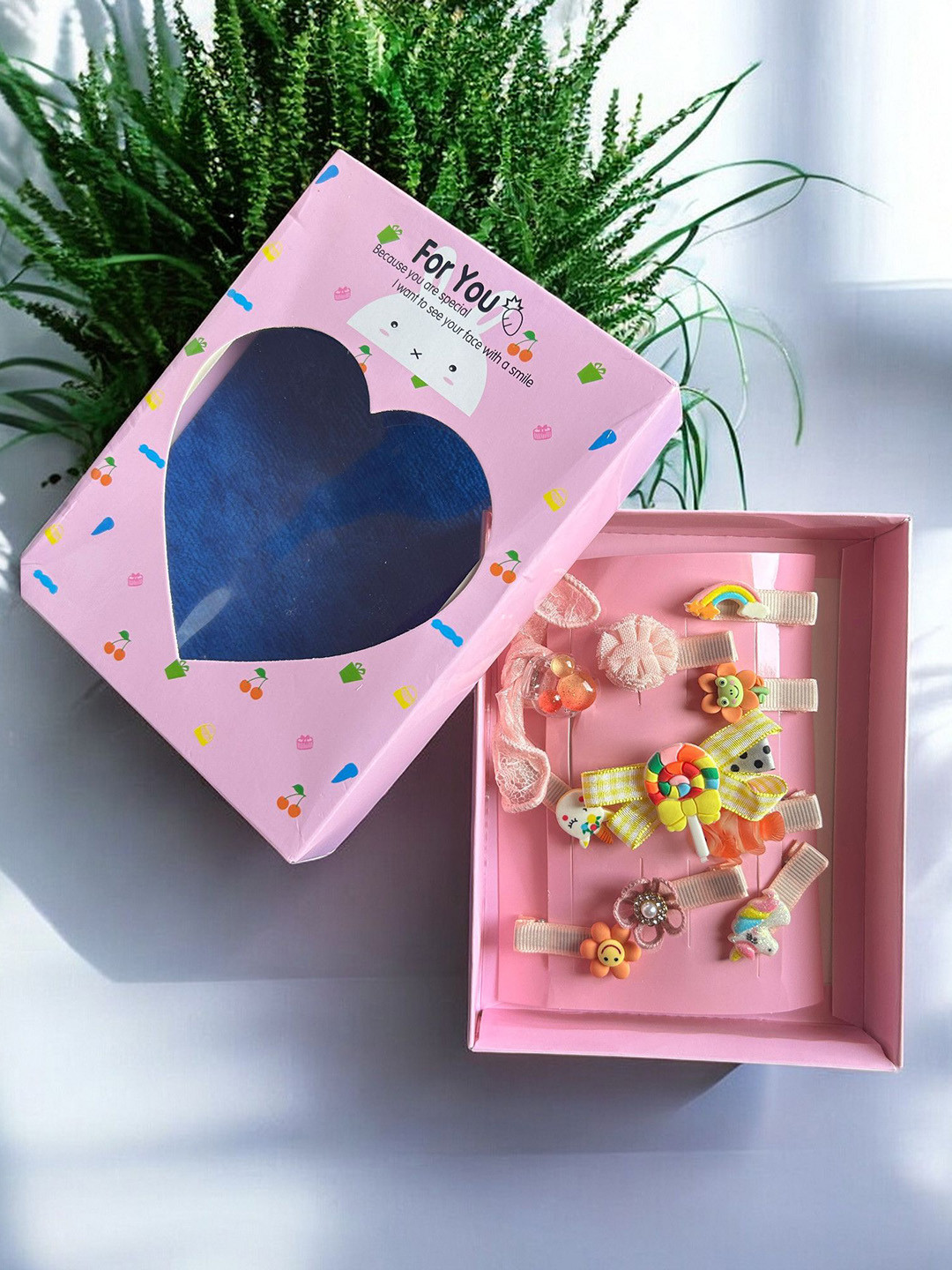 CHANDERKASH Set Of 10 Ribbon Bow & Hairpins