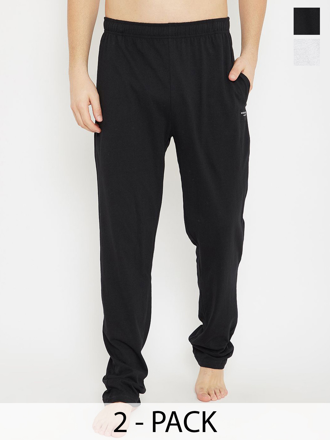 Bishop Cotton Pack of 2 Mid Rise Lounge Pants