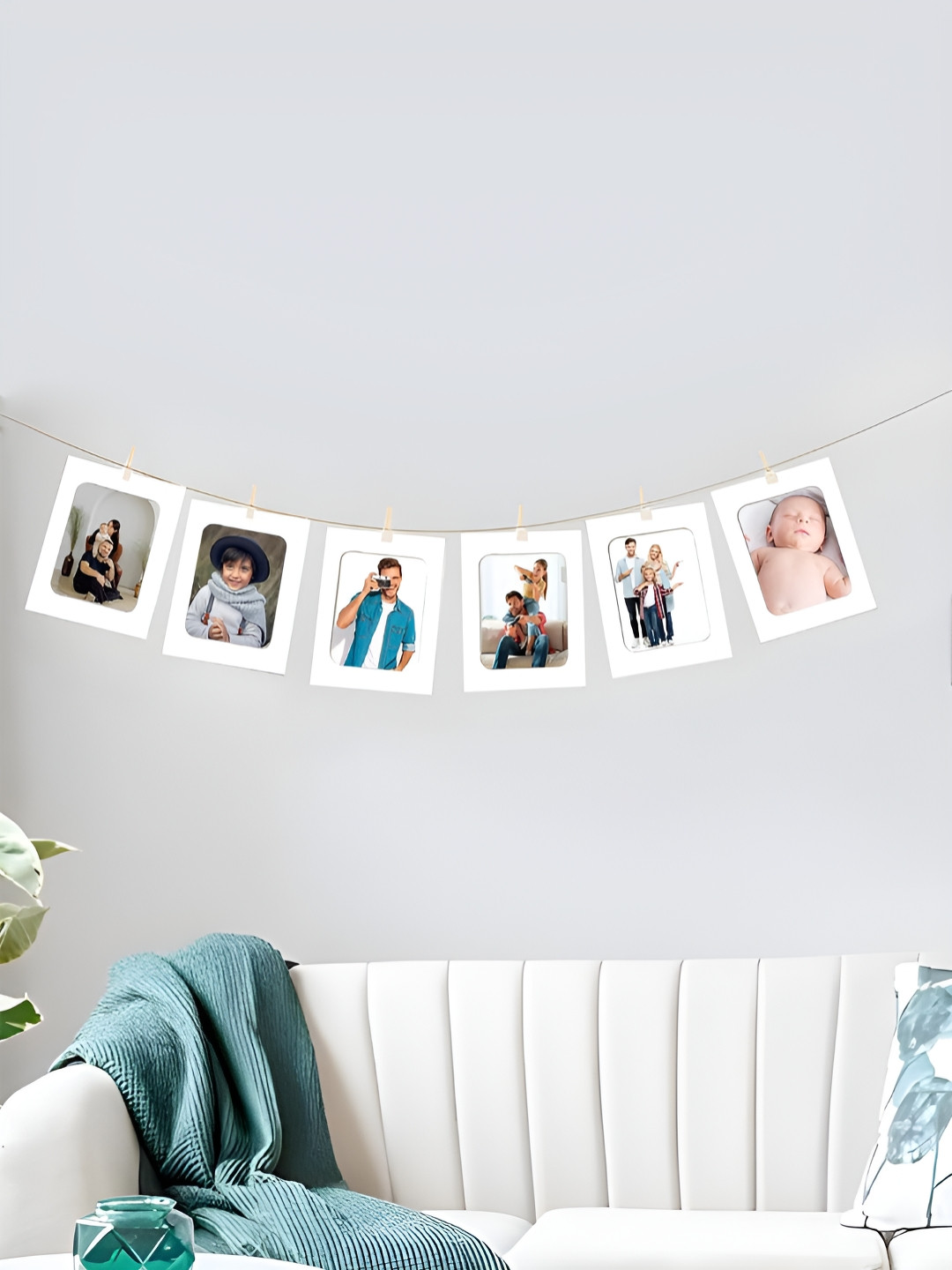 Art Street White 6 Pieces Paper Wall Photo Frames