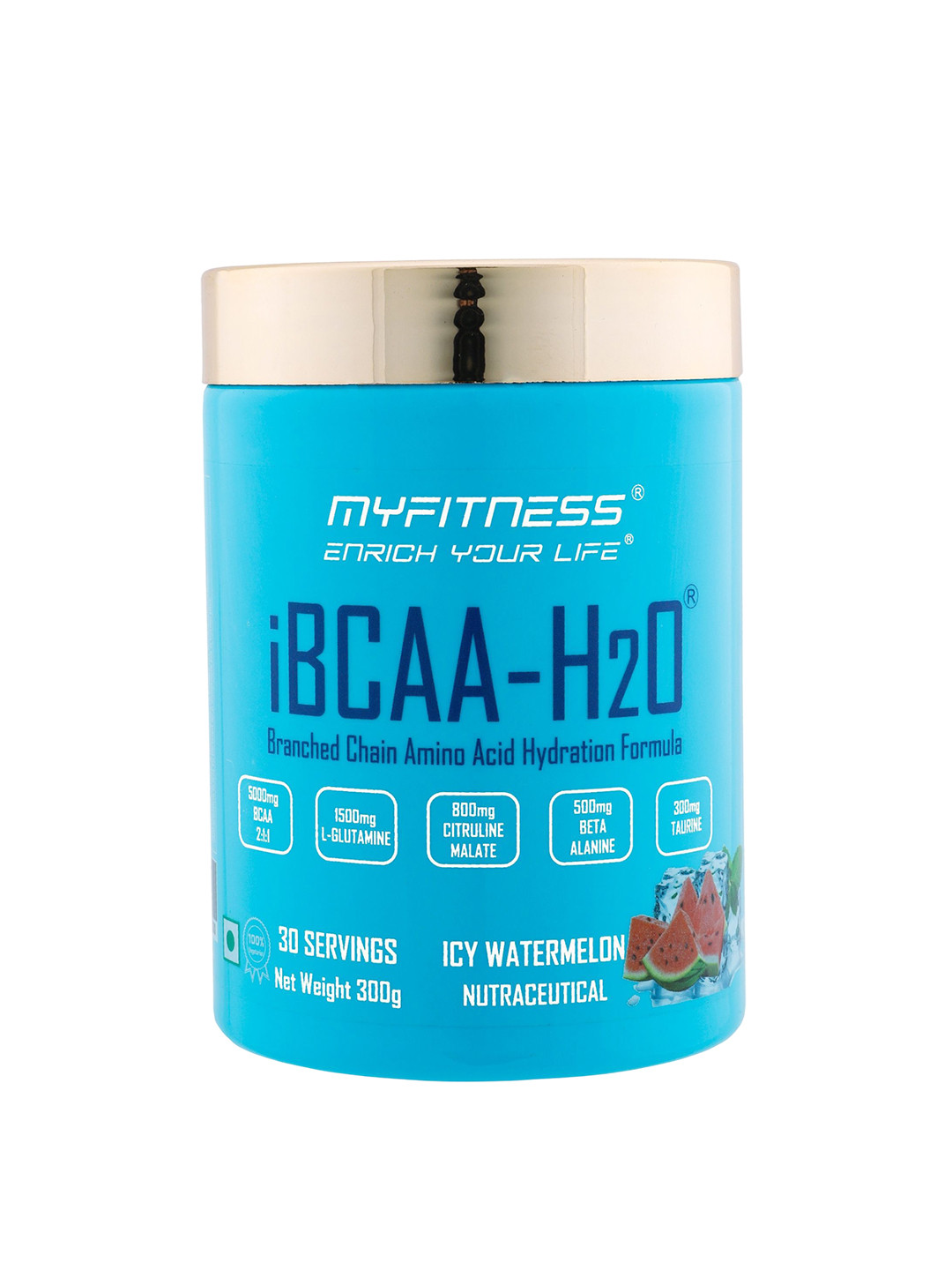 iBcaa H2O- BCAA Powder - Icy Watermelon 300g - 30 Servings