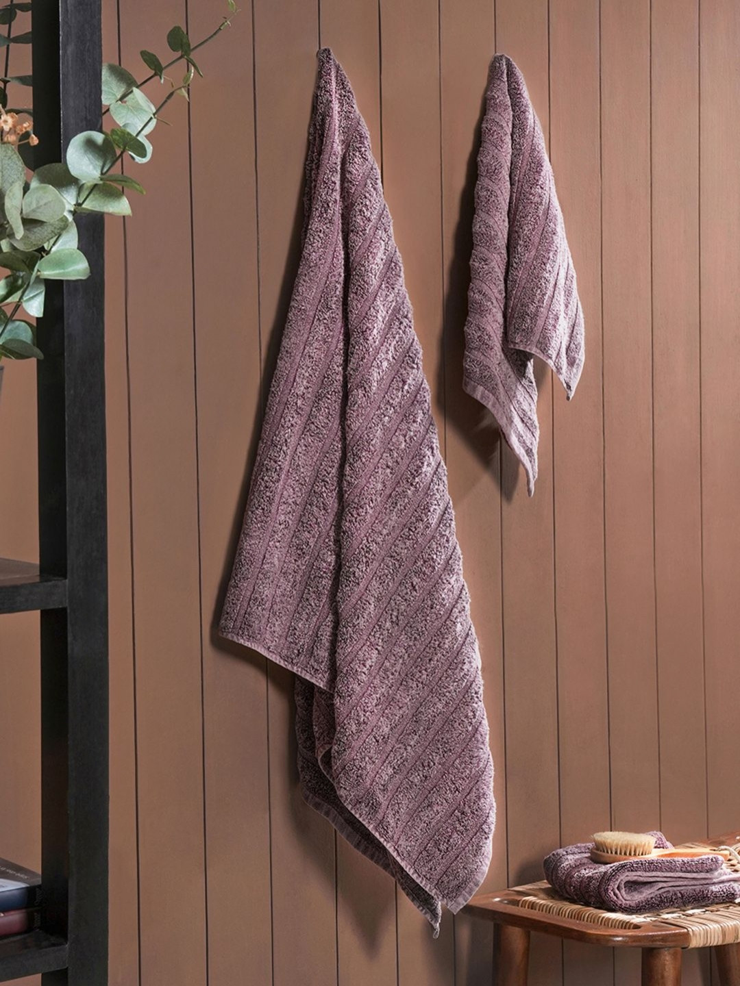 MASPAR Red 3 Pieces Cotton 550 GSM Soft & Quick Absorbent Bath & Hand Towel Set