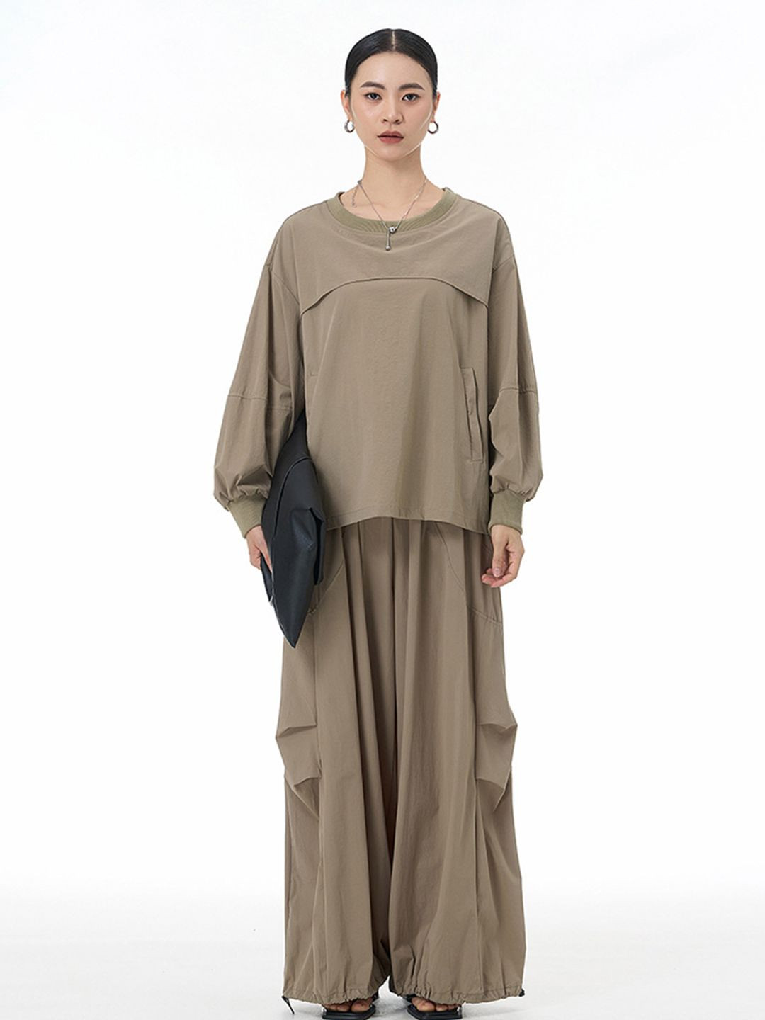 JC Collection Kimono Sleeve Cotton Kaftan Top