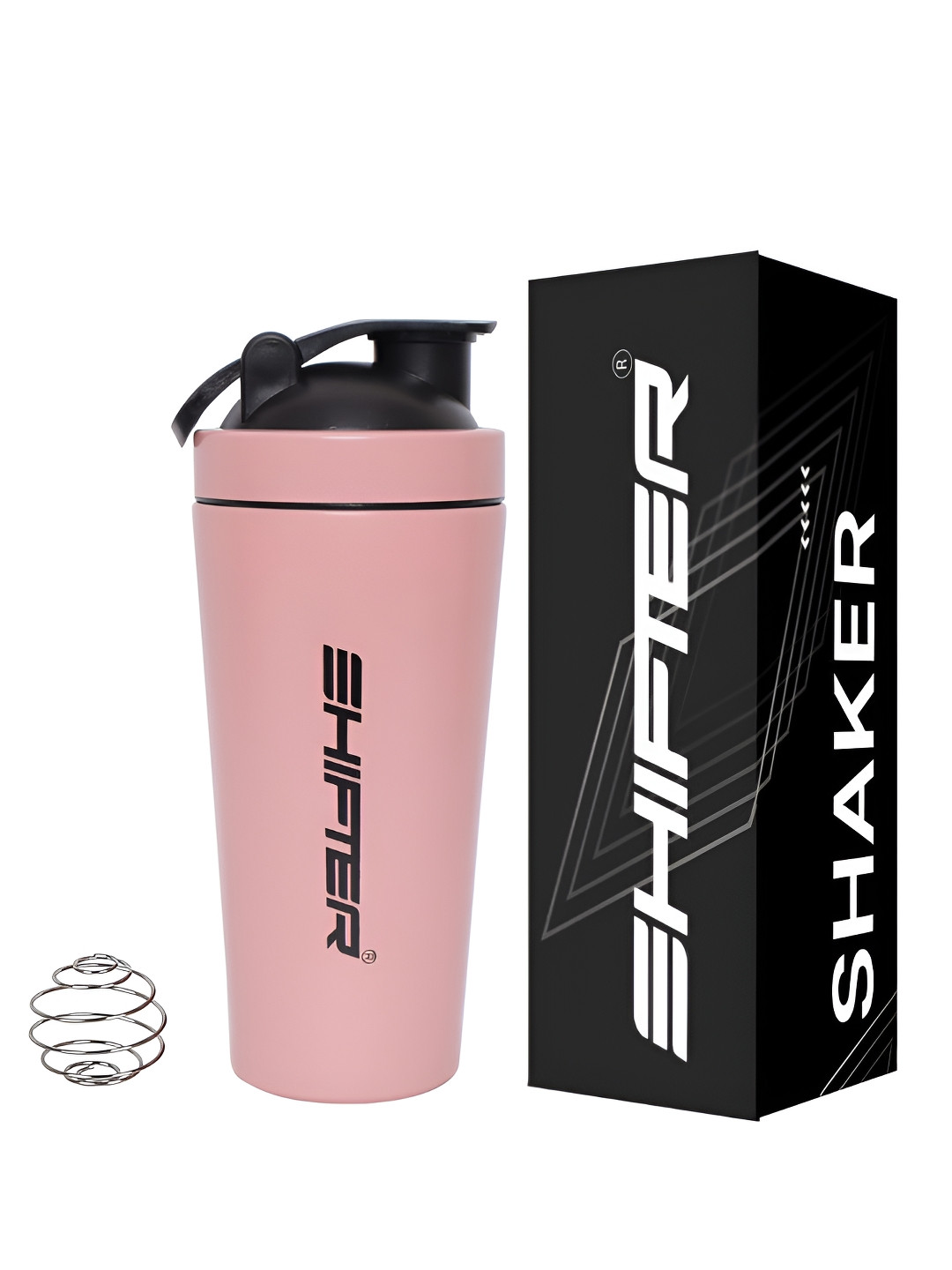 SHIFTER Pink Brand Logo Stainless Steel Single Wall Vacuum Shaker - 750ml