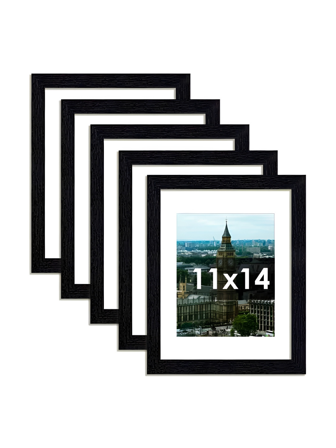 SEHAZ ARTWORKS Black 5 to 7 Pieces Plastic Wall Photo Frames