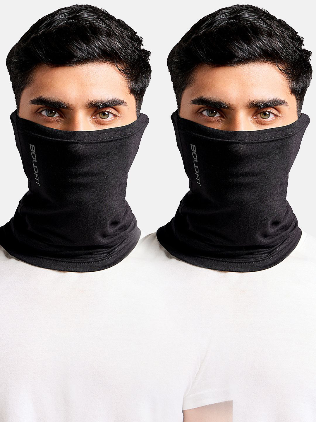 BOLDFIT Unisex Banadana Black Pack of 2