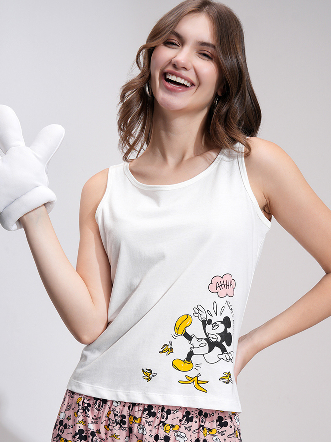 Tokyo Talkies Mickey Mouse Printed Night Suit