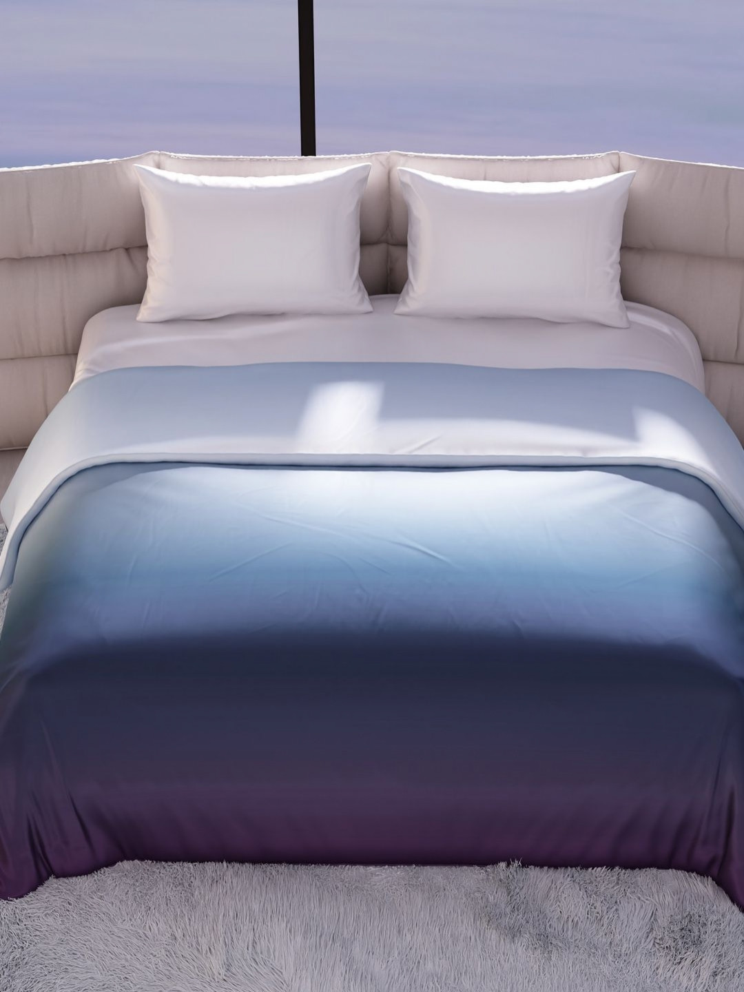 Stoa Paris Skies of Paris Green AC Room 150 GSM Double Bed Comforter