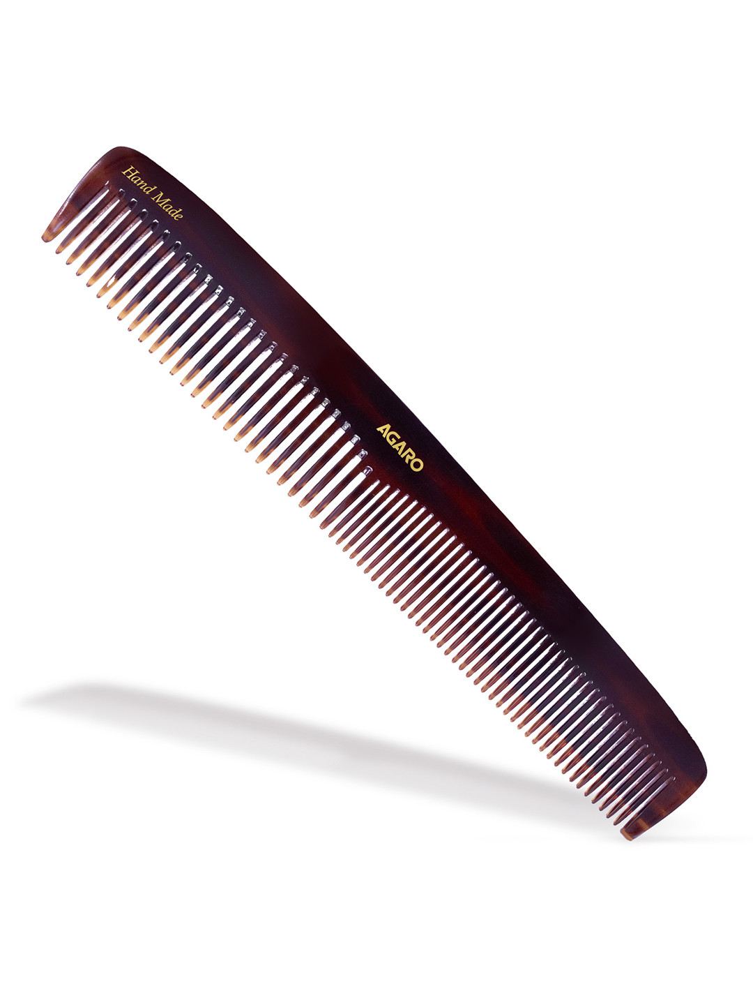 Agaro Hand Made Fine Tooth Dressing Comb - Brown